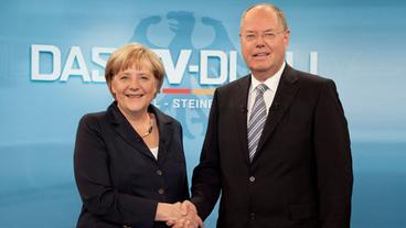 Bild: ARD/Max Kohr Das TV-Duell
