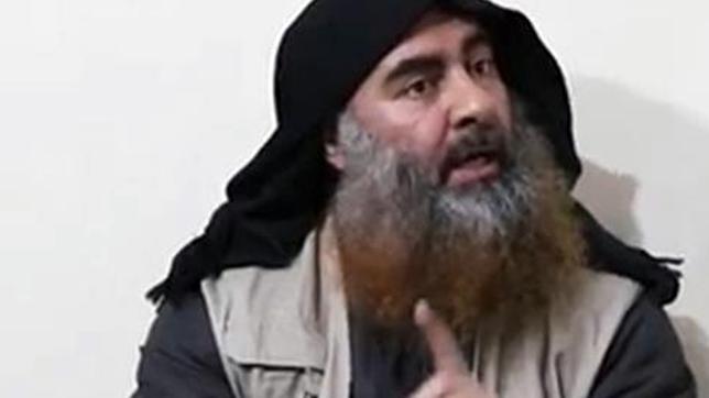 Bild aus einem Video, das angeblich IS-Anführer Abu Bakr al-Bagdadi