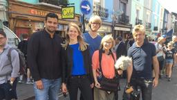 Abschiedsfoto mit Team: Julian und Toni sind auf dem Sprung nach Deutschland. Sechs Jahre haben sie in London gelebt. Wegen des Brexit-Votum wollen sie nun ihr Start-Up Unternehmen von  Berlin aus führen. 