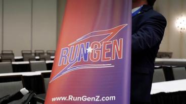 Ein Banner mit der Aufschrift "RunGenZ".