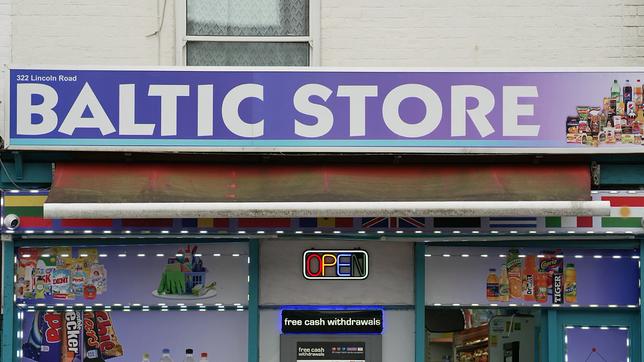 Außenansicht eines Ladens mit der Aufschrift Baltic Store