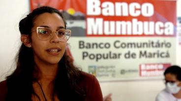 Bild: NDF Manuela Mello, Präsidentin der Mumbuca-Bank