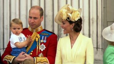 Prinz William mit Frau und Kind.
