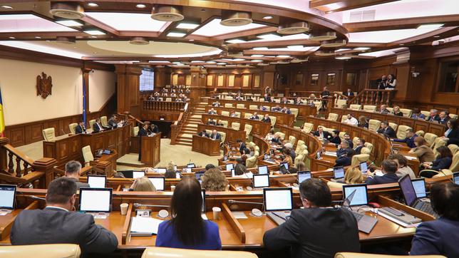 Blick ins Parlament Moldaus