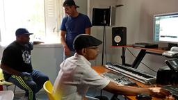 Musiker im Studio