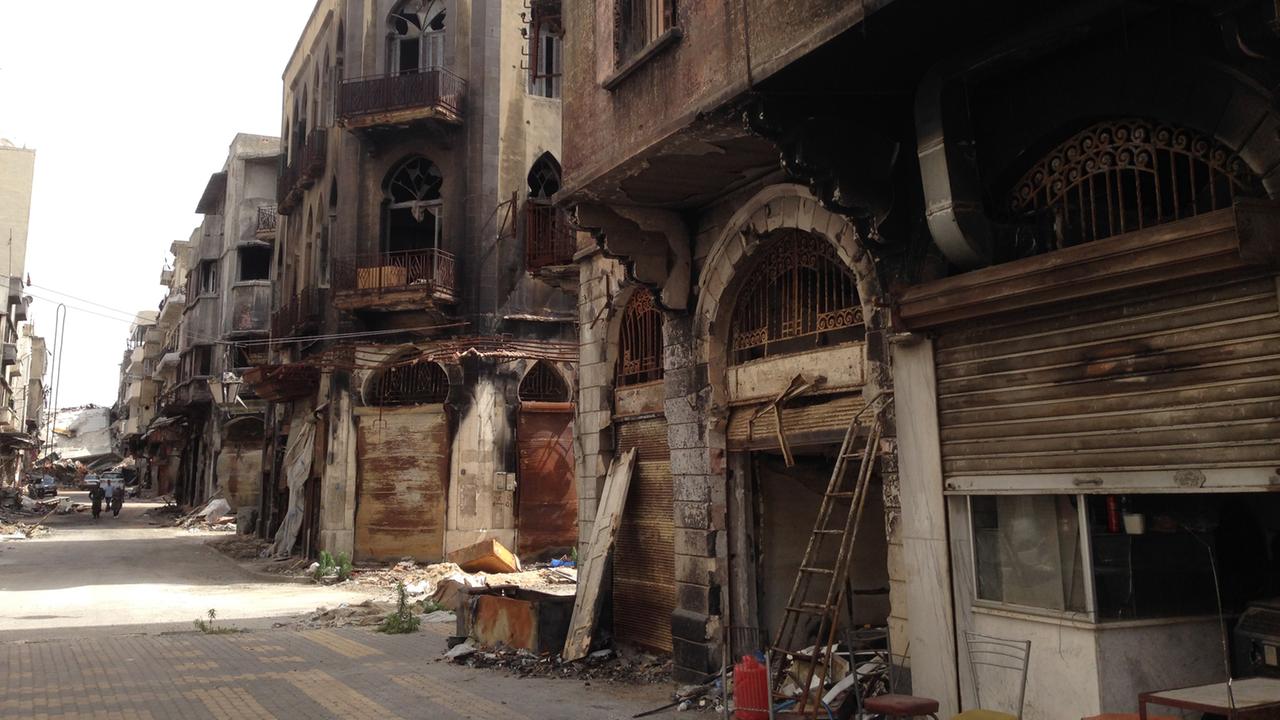 Die zerstörte Altstadt von Homs: ein Ort der Verwüstung