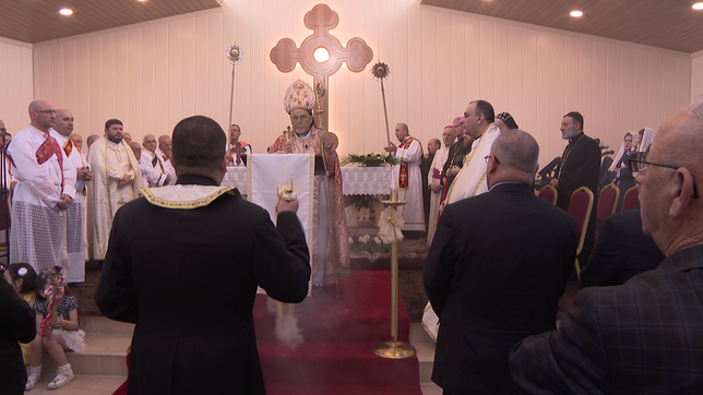 Bild: Das Erste Diese christlichen Flüchtlinge aus Karakosch befinden sich zur Zeit in Dohuk.