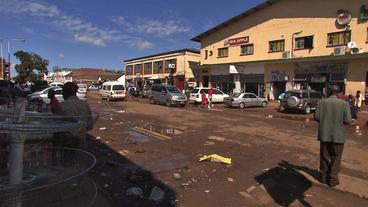 Straße in der Hauptstadt von Zimbabwe