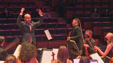 Bild: SWR Orchster beim Konzert