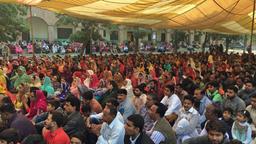 Ein Gottesdienst unter freiem Himmel in Lahore. Dort, wo die meisten Christen in Pakistan leben. das