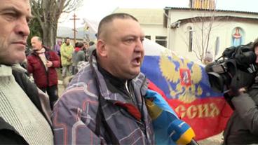 Ein prorussischer Demonstrant