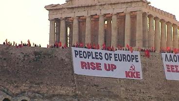 Proteste an der Akropolis