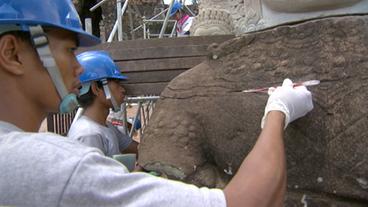 Bild: BR Reparatur einer Statue