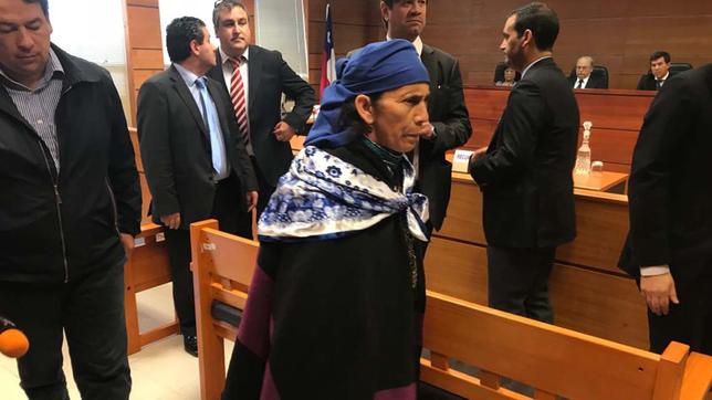 Mapuche-Heilerin Francisca Linconao im Gerichtssaal