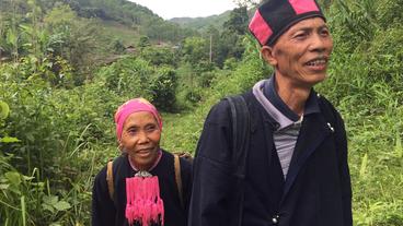 Pan Yunzhen und seine Frau lebten bisher von dem, was sie in der Natur fanden.