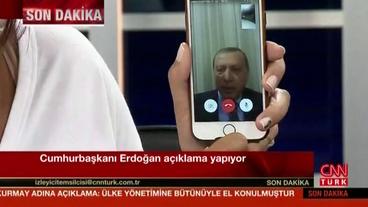 Erdogan auf dem Smartphone