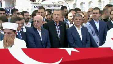 Erdogan bei einer Trauerfeier