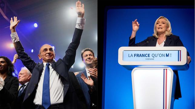 Bild: IMAGO / Le Pictorium / IMAGO / PanoramiC Eric Zemmour und Marine Le Pen