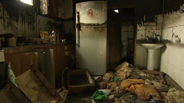 Bild: NDR Die Wohnung von Ahmeds Familie brannte komplett aus.