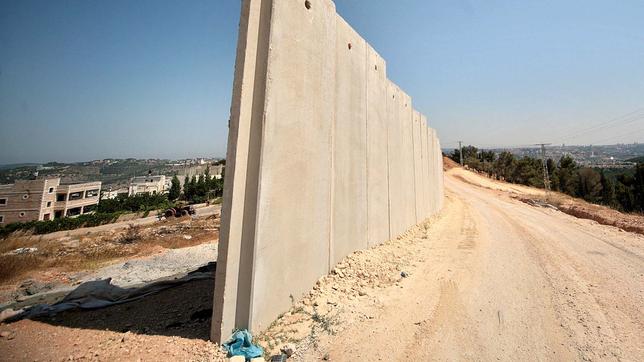 Ein Teil der Mauer zwischen Israel und den Palästinensischen Autonomiegebieten bei Bethlehem