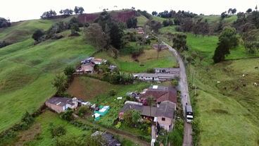 Dorf Belmira aus der Luft