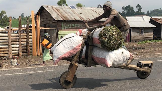 Kongo: Lastenroller aus Holz sind der Renner in Goma