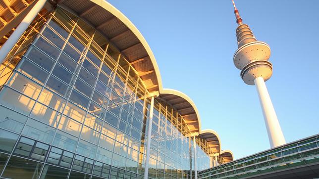 Der Haupteingang der Hamburg Messe