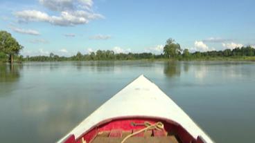 Der Mekong vom Schiff aus