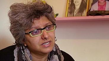 Basma Khalfaoui Belaid, Witwe des ermordeten tunesischen Politikers Chokri Belaid. 