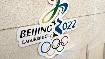 Bild: NDR/Ariane Reimers Logo für die Bewerbung Pekings um die Olympischen Winterspiele 2022
