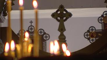 Bild: NDR Orthodoxe Kirche in Donezk von innen.