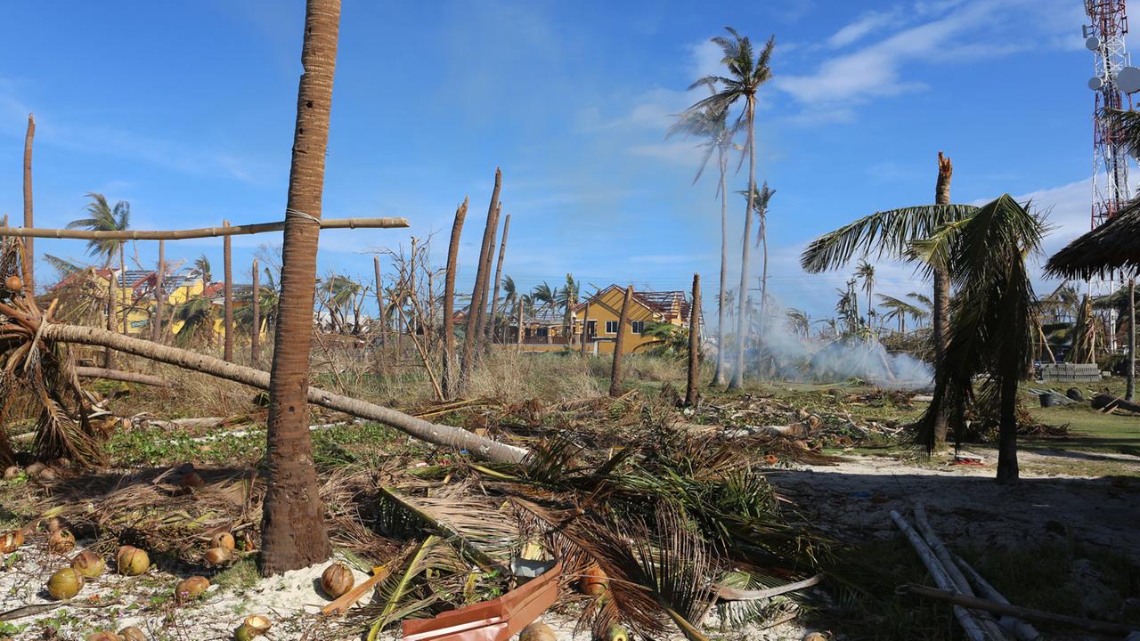 Zerstörung auf der Insel Malapascua