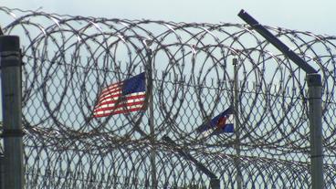 Stacheldraht an einem US-Gefängnis