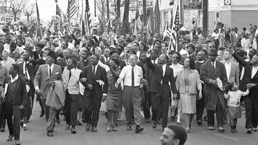 Martin Luther King Jr. bei den Selma-nach-Montgomery-Märschen