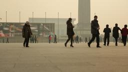 Menschen auf dem Tiananmen