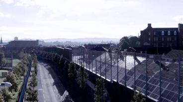 Die Mauer trennt die loyalistische Shankill- von der pro-irischen Falls-Road in Belfast.