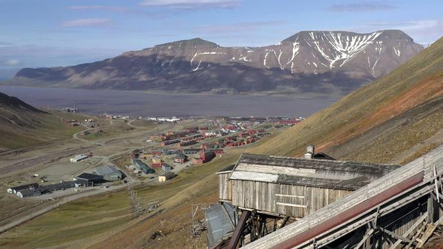 Blick auf Longyearbyen