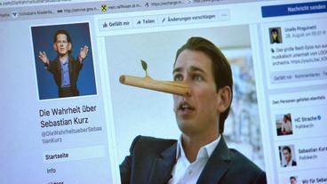 Eine Facebookseite gegen Sebastian Kurz