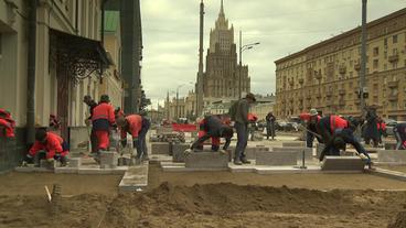 Neue Gehwege für Moskau!