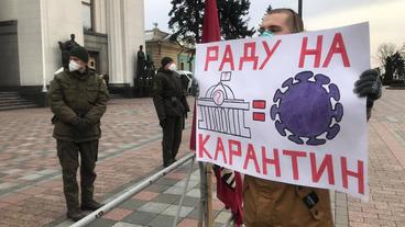 Georgien: Ukrainische Demonstranten fürchten langfristig um ihre Freiheitsrechte durch Corona-Verbote