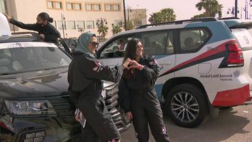 Rallye-Teilnehmerinnen Elham und Saja