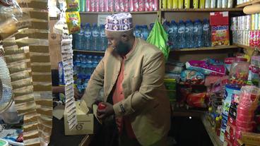 Abdirahman Blackie in seinem Laden