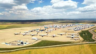 Spanien: Warten auf eine besser Zukunft: Viele Airlines parken ihre Flugzeuge in Spanien