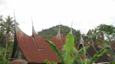 Typisches Minangkabau-Haus