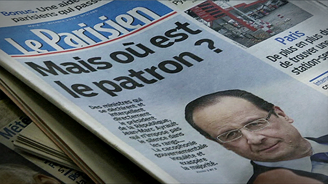Zeitungstitel zum Thema Francois Hollande