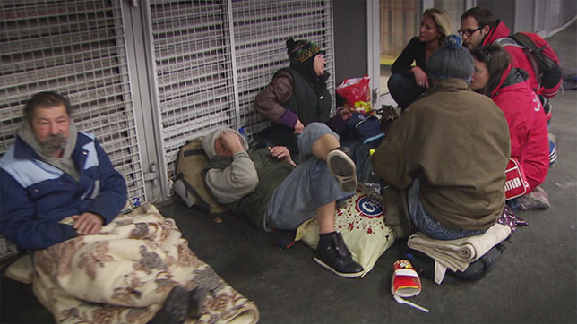 Bild: SWR Obdachlose auf Straße