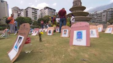 Altar für die Opfer der Proteste in Caracas