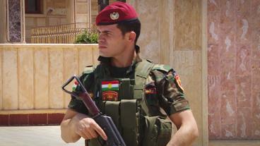 Ein Soldat der kurdischen Peshmerga-Armee. 