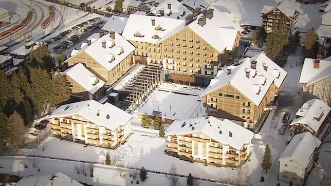 Bild: SWR Luftaufnahme Luxushotel in Andermatt