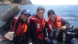Das ARD-Team auf dem Titicacasee